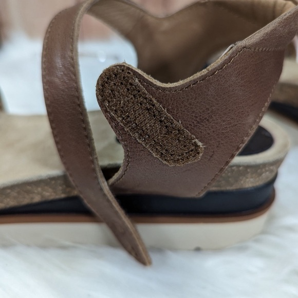 Josef Seibel Clea 09 Women’s Sandals Black Leather Wedge Cork, size 42 NWOB - Picture 8 of 8